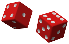 Dos dados rojos