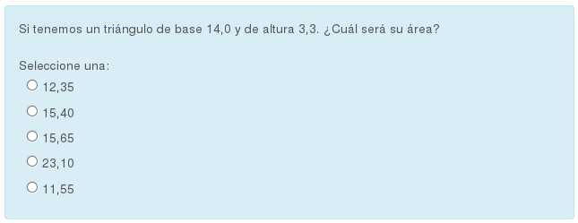 Pregunta de tipo CAL-M Pregunta de tipo CAL-M