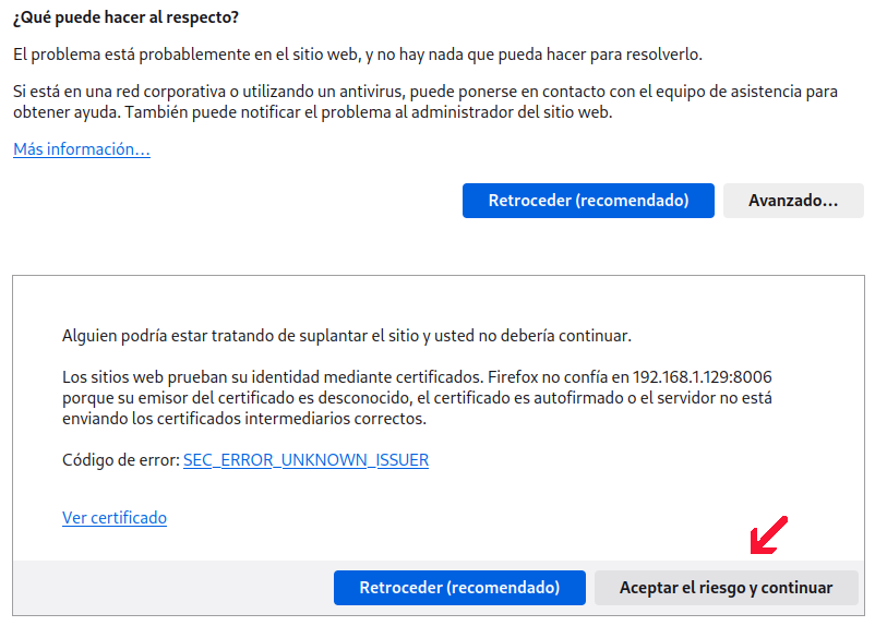 Aceptamos los riegos Aceptamos los riegos
